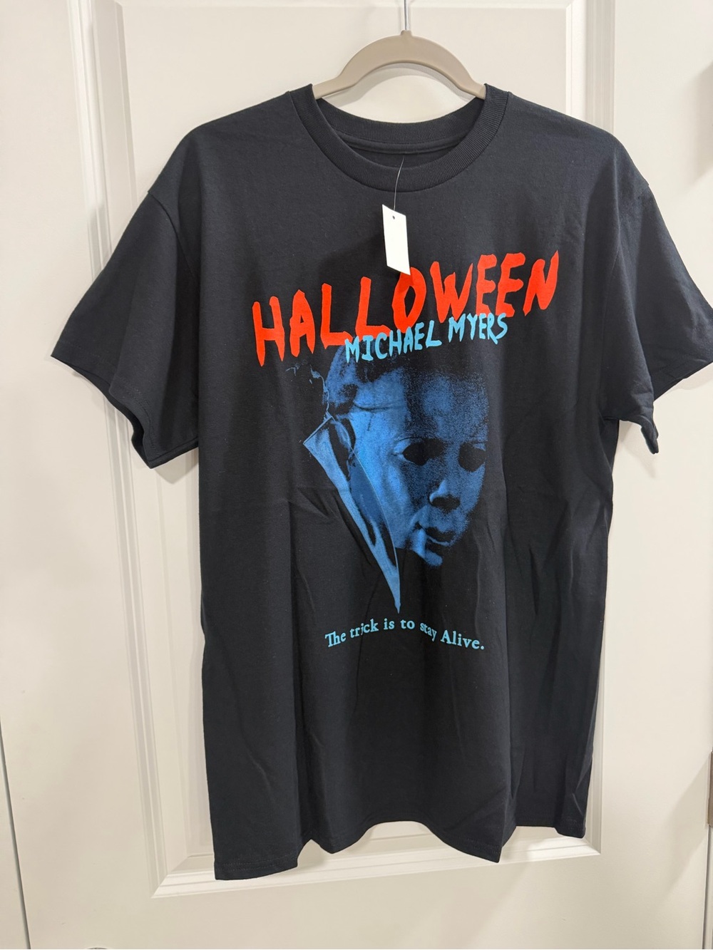 Halloween Michael Myers Graphic Tee - Black